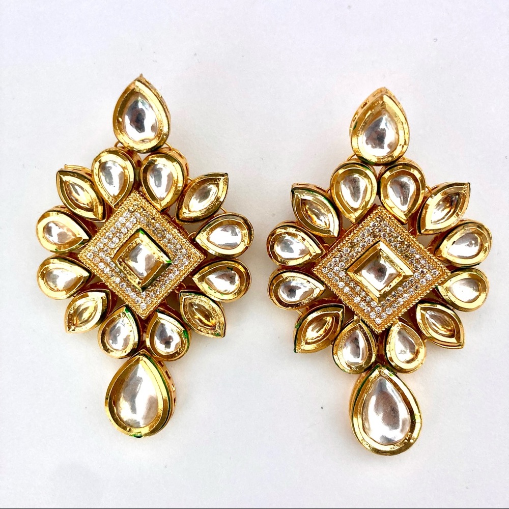 [New] Stunning KUNDAN EARRINGS